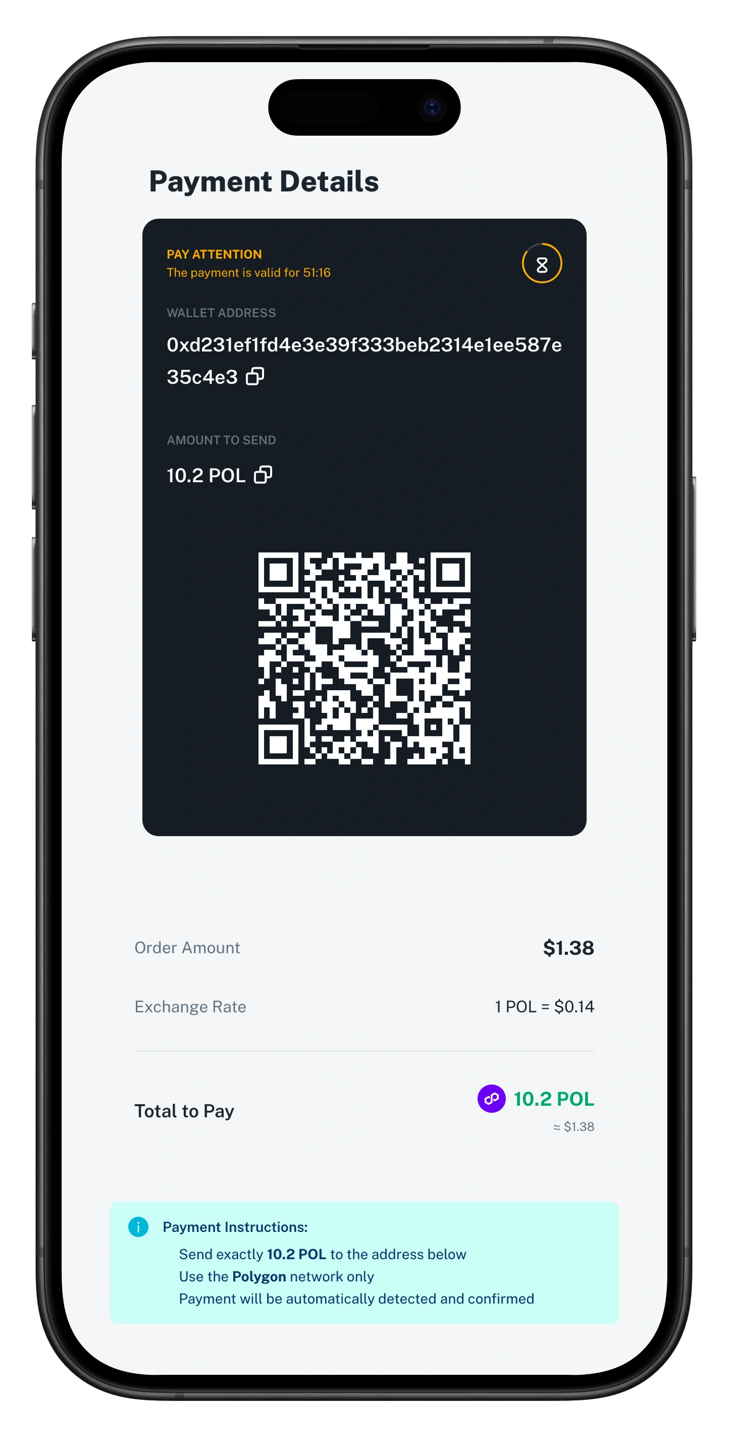 Accept Direct Transfers from Any Wallet or Exchange